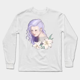 Punk girl / Girl with purple hair Long Sleeve T-Shirt